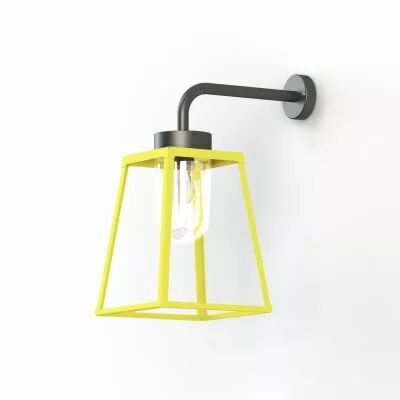 Applique Lampiok 2 N�3 Jaune soufre 068 - Gris noir Diffuseur opale (178006068)