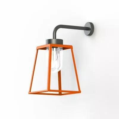 Applique Lampiok 2 N�3 Orang� pur 014 - Gris noir Diffuseur opale (178006014)