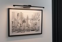 Applique LED éclairage tableau Art J Noir 600mm (95565)