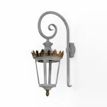 Applique Louvre N&deg;2 E27 Gris soie (133003105)