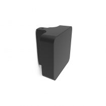 APPLIQUE MURALE 10W IP65 ALU+PC CARRE NOIR (100807)