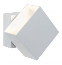 Applique murale LED en saillie Cybo carrée 2x3 W blanc 100x100mm (18003)