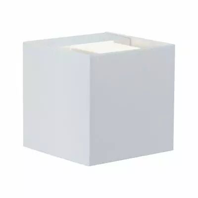 Applique murale LED en saillie Cybo carr�e 2x3 W blanc 80x80mm (18001)