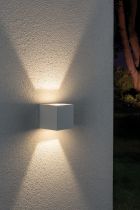 Applique murale LED en saillie Cybo carrée 2x3 W blanc 80x80mm (18001)