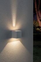 Applique murale LED en saillie Cybo carrée 2x3 W blanc 80x80mm (18001)