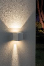 Applique murale LED en saillie Cybo carrée 2x3 W blanc 80x80mm (18001)