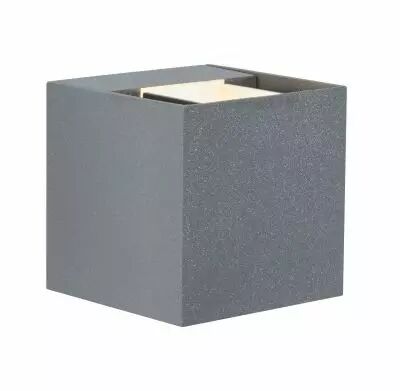 Applique murale LED en saillie Cybo carr�e 2x3 W Grise 80x80mm (18000)