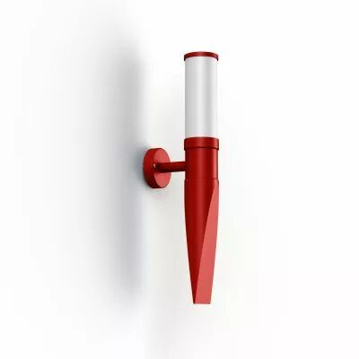 Applique OL11 N�1 E27 Rouge tomate Diffuseur opale (142201110)