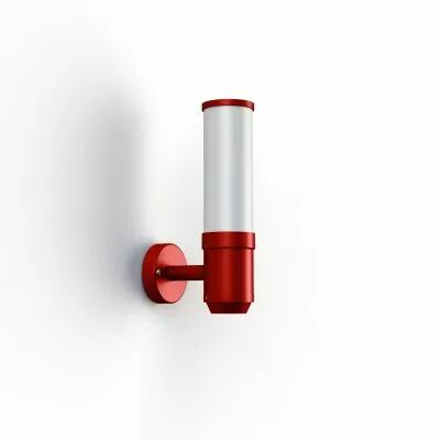 Applique OL11 N�2 E27 Rouge tomate Diffuseur opale (142202110)