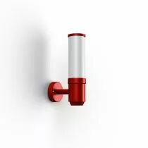 Applique OL11 N&deg;2 E27 Rouge tomate Diffuseur opale (142202110)