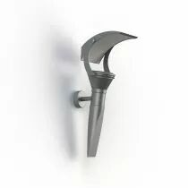 Applique OL33 N&deg;1 verre tremp&eacute; Gris soie LED 28W, 4500K, blanc neutre(144203105)