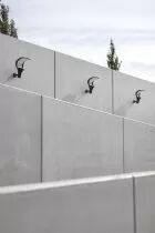 Applique OL33 N&deg;2 verre tremp&eacute; Rouille  LED 18W, 4500K, blanc neutre(144206046)