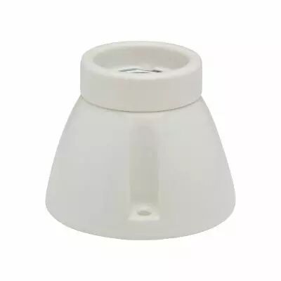 Applique porcelaine E27 conique blanc