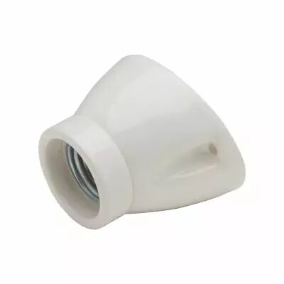Applique porcelaine E27 conique inclin�e blanche