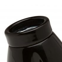 Applique porcelaine E27 conique inclinée noire