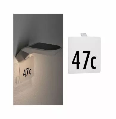 Applique solaire ext�rieur Soley IP44 Accessoire n� maison m�tal blanc (94253)