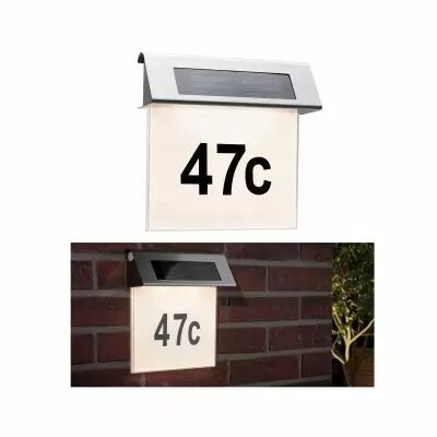 Applique solaire num�ro fa�ade de maison IP44 0,2W (93765)
