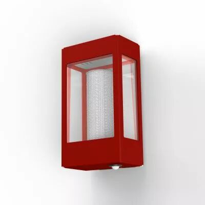 Applique T�tra N�1 E27 Avec d�tection int�gr�e Rouge tomate (162002110)