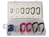 ASSORTIMENT DE MOUSQUETONS EN ALUMINIUM - 12 pcs