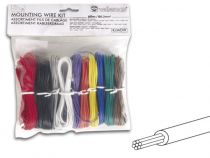 Assortiment fils de cablage - 10 couleurs - 60m (K/MOW)