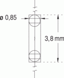 Axial0,85x3,8 1,5v 15ma (017280)