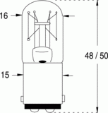 B15d 17x48 42v 3w (118740)