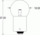 B15s 19x38 6v 10w (122191)