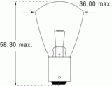 B15s 39,4x70 13v 20w (122453)