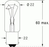 B22d 22x60 24v 15w (123620)