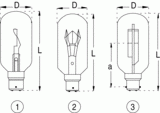 B22d 38x100 110v 25w 13cd (009058)