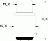 Ba15d 13x30 12v 3w (118103)