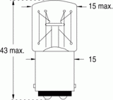 Ba15d 15x43 130v 10w ce markin (118096)