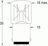 Ba15d 16x35 230v 3w (117766)