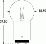 Ba15d 18x37 12v 3w (121943)