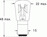 Ba15d 22x48 12v 10w (118883)