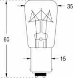 Ba15d 35x60 12v 15w (124262)