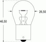 Ba15s 26x46 12v 15w (122310)