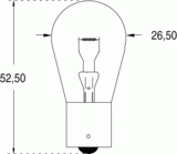 Ba15s 26x52 12v 21w (122411)