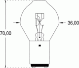 Ba20d 36x67 40v 25/25w (112923)