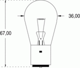 Ba20s 36x67 10,5v 30w (122551)