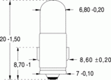 Ba7s 7x20 12v 100ma (019420)