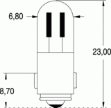 Ba7s 7x23 110v 1,5ma neon (019292)