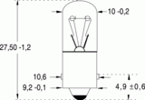 Ba9s 10x28 12v 166ma 10000h (116133)