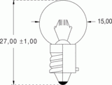 Ba9s 15x27 6v 6w gas (018980)