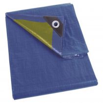 BÂCHE - BLEU/KAKI - RÉSISTANT - 2 x 3 m (110-0203)