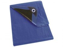 Bâche - Bleu/Noir - Ultrarésistant - 3 X 4 M (180-0304)