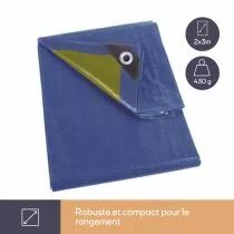 B&Acirc;CHE - BLEU/VERT - STANDARD - 2 x 3 m (70-0203)