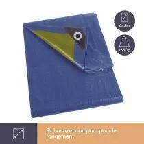 B&Acirc;CHE - BLEU/VERT - STANDARD - 4 x 5 m (70-0405)