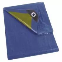 BÂCHE - BLEU/VERT - STANDARD - 5 x 5 m (70-0505)