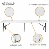 BANC PLIABLE - 183 X 28 X 43CM